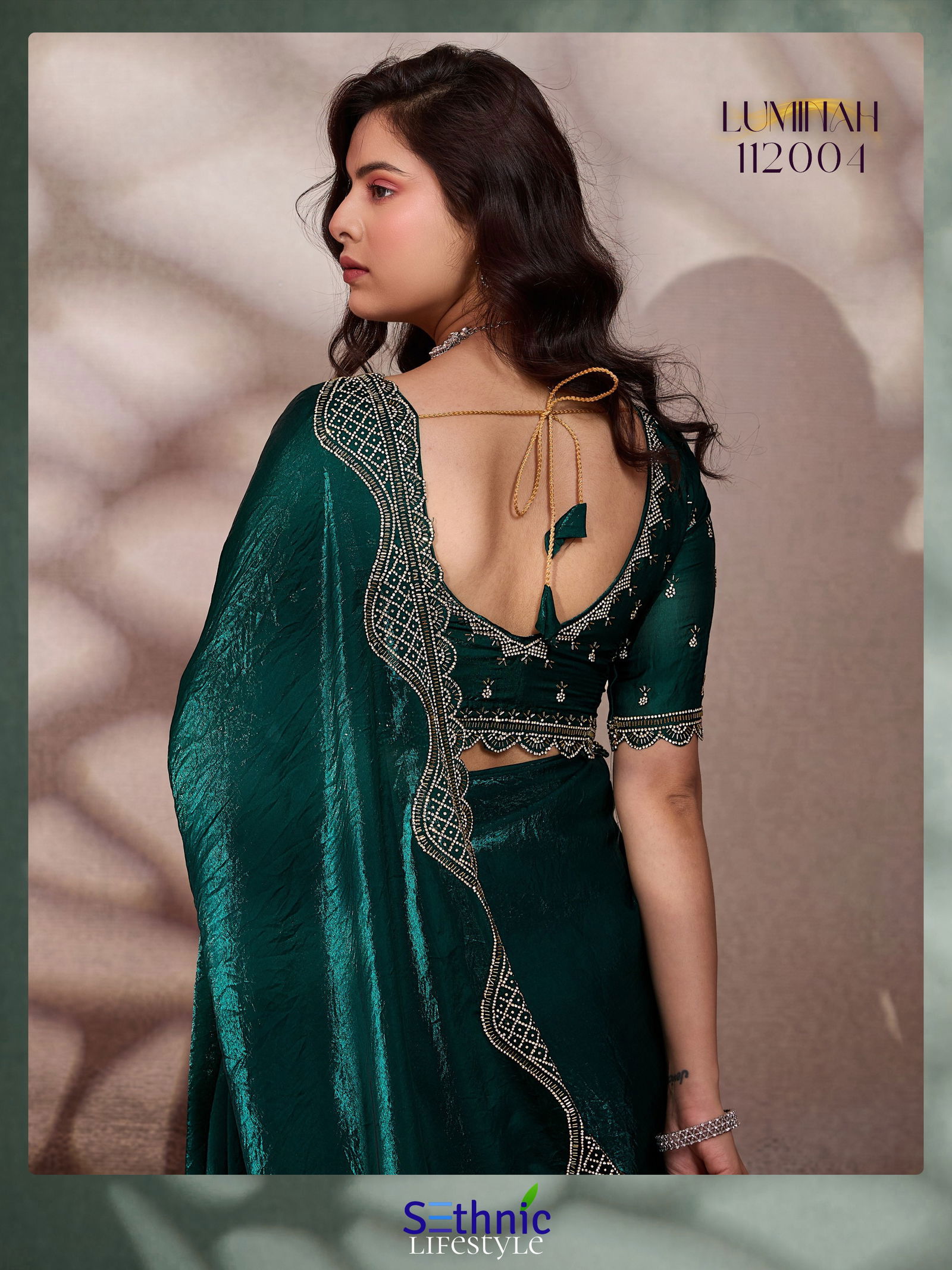 Launching Sethnic Luminah Velvet Satin With Zarkan Border Party Wear Saree Collection Wholesale 2026