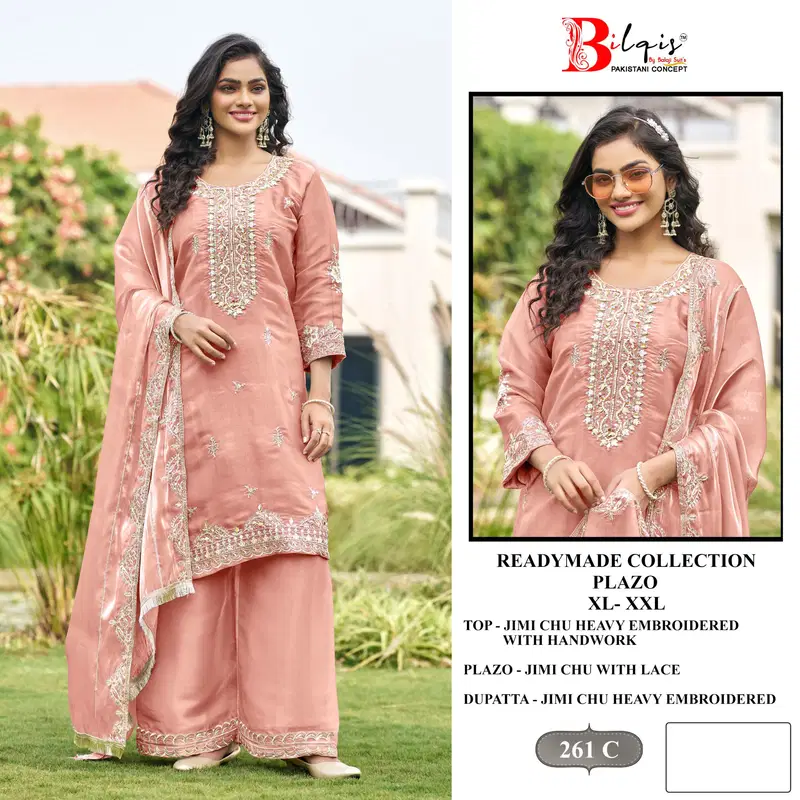 Launching Bilqis B 261 A To D Readymade Jimmy Choo Embroidery Pakistani Salwar Kameez Wholesale 2026