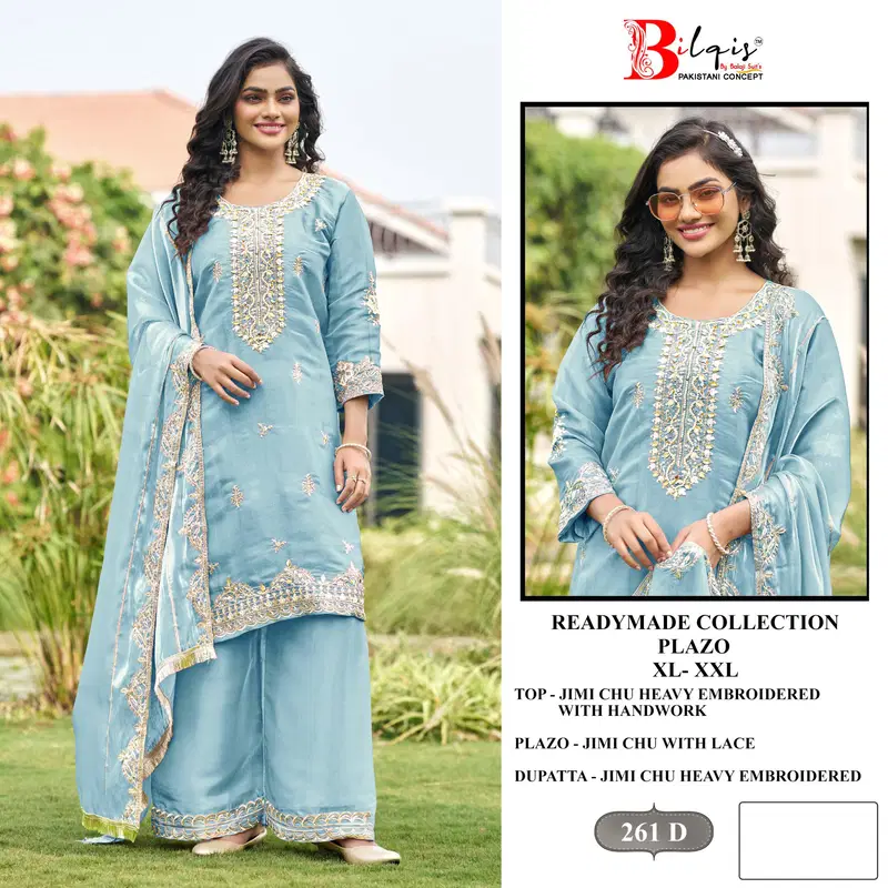 Launching Bilqis B 261 A To D Readymade Jimmy Choo Embroidery Pakistani Salwar Kameez Wholesale 2026