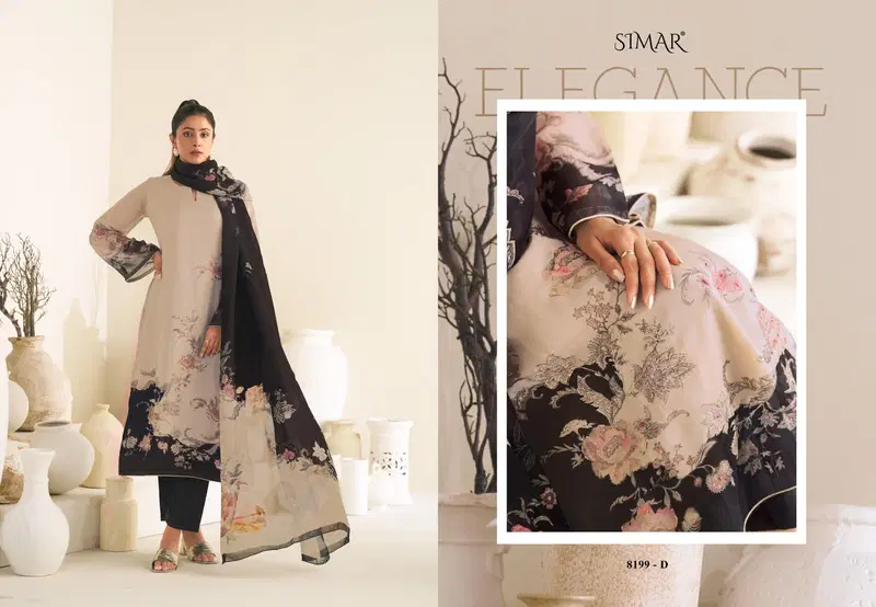 Launching Glossy Simar Arisa Viscose Organza Digital Print Handwork Salwar Kameez Wholesale 2026