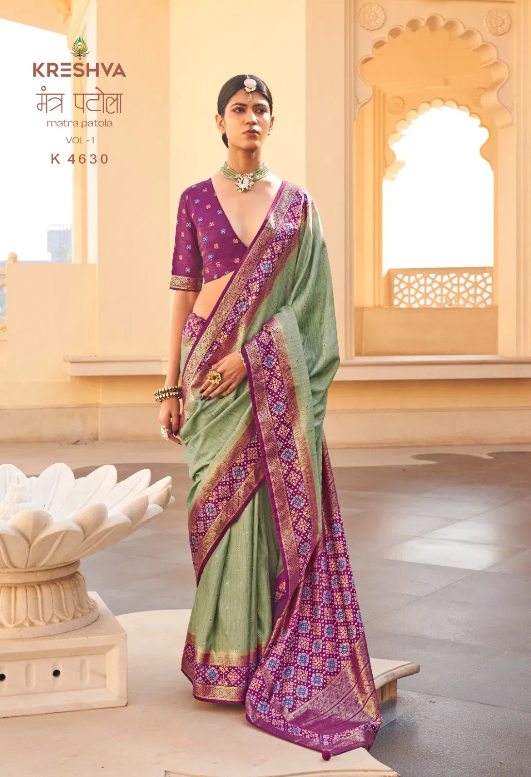 Beautiful Kreshva Mantra Patola Vol 1 Silk Patola Sambalpuri Pallu Saree Collection Wholesale 2026
