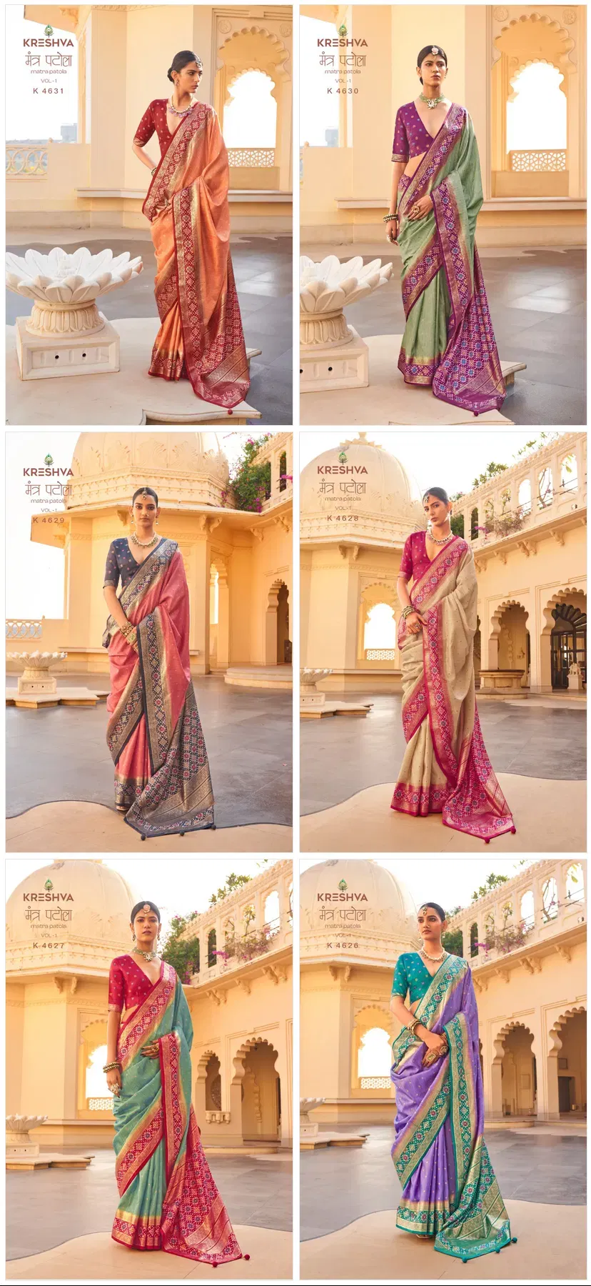 Beautiful Kreshva Mantra Patola Vol 1 Silk Patola Sambalpuri Pallu Saree Collection Wholesale 2026