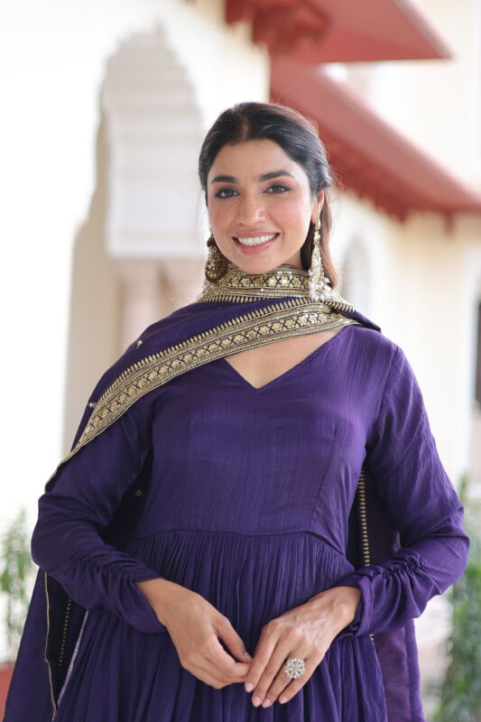 Stylish Lekha KA 1218 Vichitra Silk Sequins Embroidery Gown With Dupatta Wholesale 2026