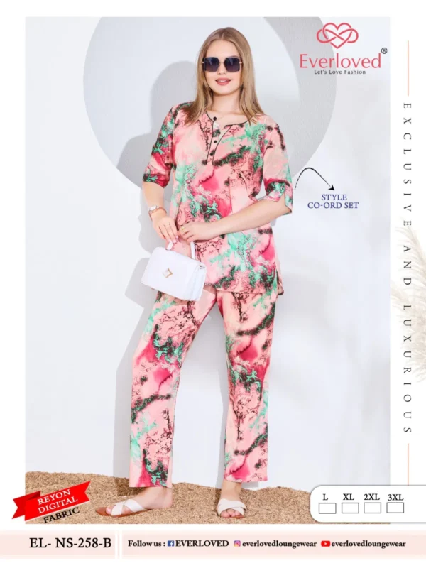 Latest Dnp Everloved NS 258 A Reyon Digital co ord set Collection Wholesale 2026