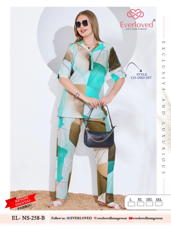 Latest Dnp Everloved NS 258 A Reyon Digital co ord set Collection Wholesale 2026