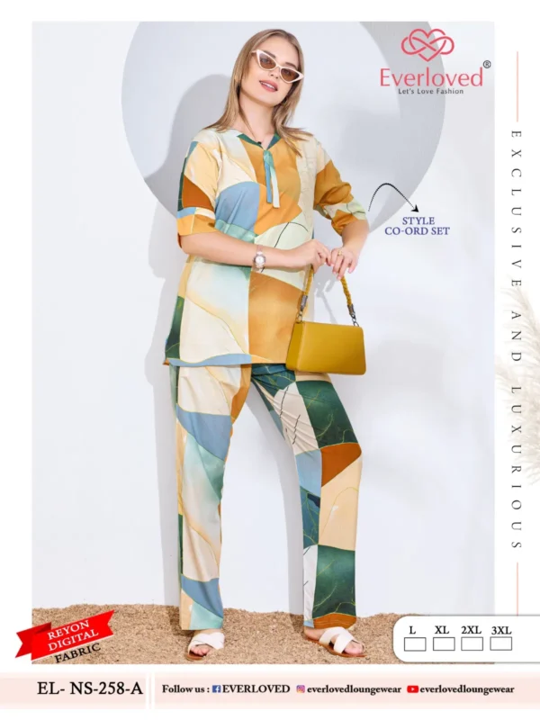 Latest Dnp Everloved NS 258 A Reyon Digital co ord set Collection Wholesale 2026