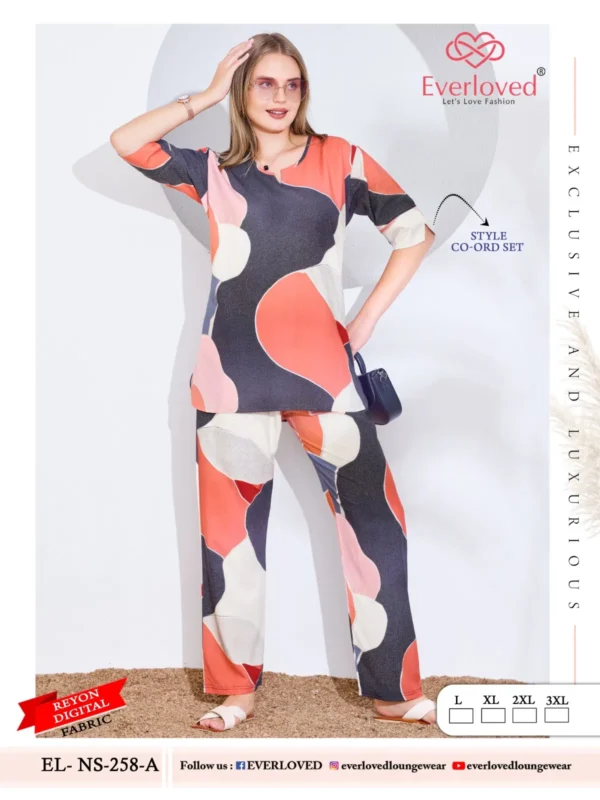 Latest Dnp Everloved NS 258 A Reyon Digital co ord set Collection Wholesale 2026