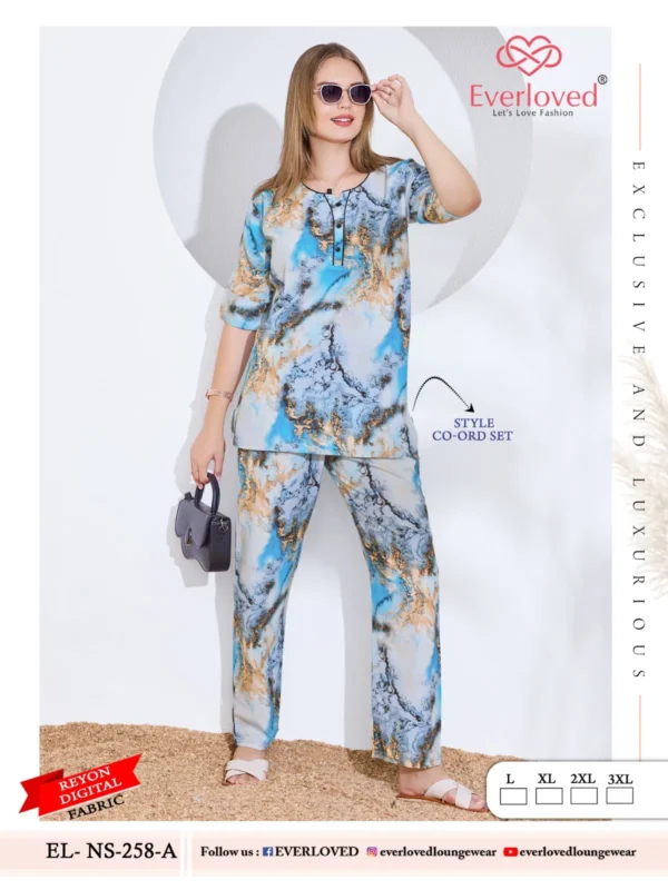 Latest Dnp Everloved NS 258 A Reyon Digital co ord set Collection Wholesale 2026