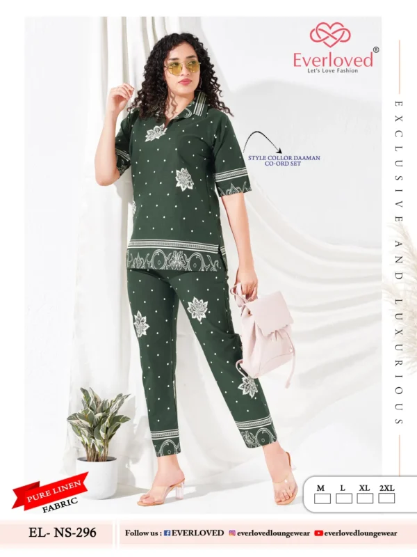 Beautiful Dnp Everloved NS 296 Pure Linen Daaman co ord set Collection Wholesale 2026