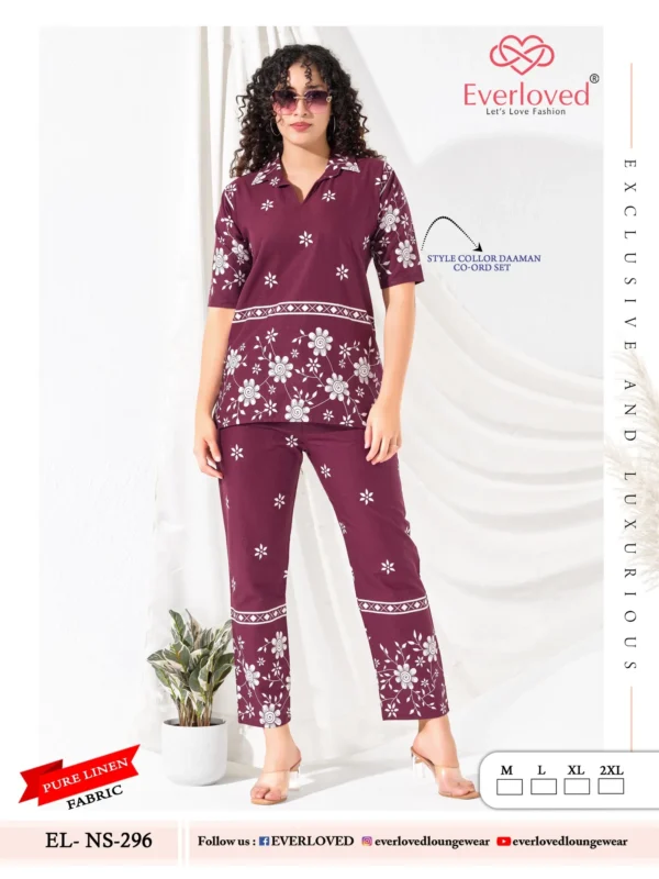 Beautiful Dnp Everloved NS 296 Pure Linen Daaman co ord set Collection Wholesale 2026