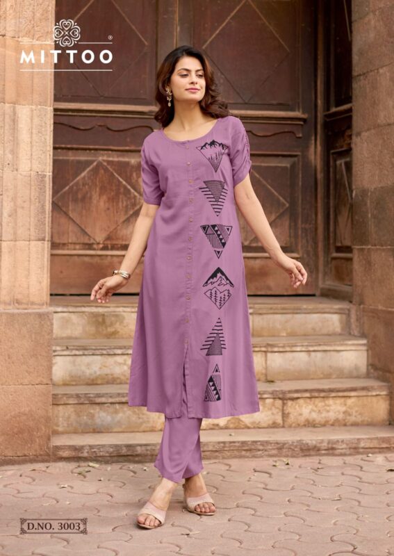 Launching Mittoo Baawri Rayon With Threadwork Top And Bottom Collection Wholesale 2026