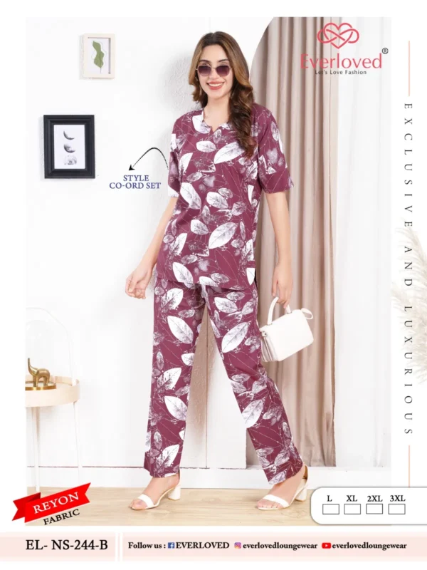 Launching Dnp Everloved NS 244 B Reyon co ord set Collection Wholesale 2026