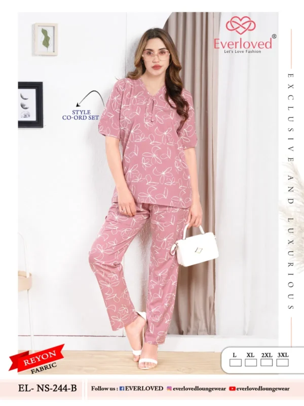 Launching Dnp Everloved NS 244 B Reyon co ord set Collection Wholesale 2026
