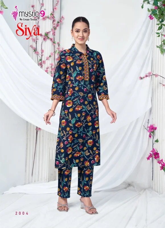 Beautiful Mystic 9 Siya Vol 2 Roman Silk Straight Top With Bottom Collection Wholesale 2026