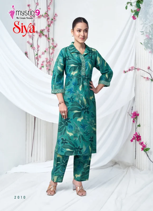 Beautiful Mystic 9 Siya Vol 2 Roman Silk Straight Top With Bottom Collection Wholesale 2026