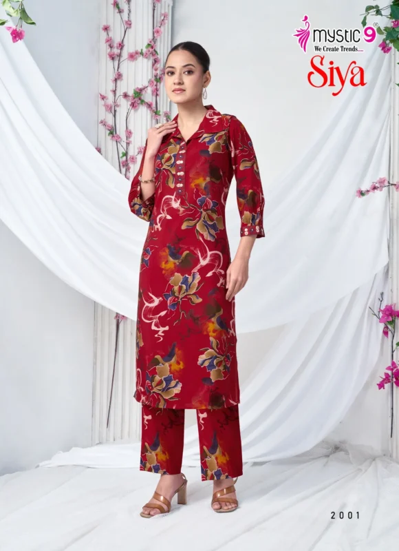 Beautiful Mystic 9 Siya Vol 2 Roman Silk Straight Top With Bottom Collection Wholesale 2026