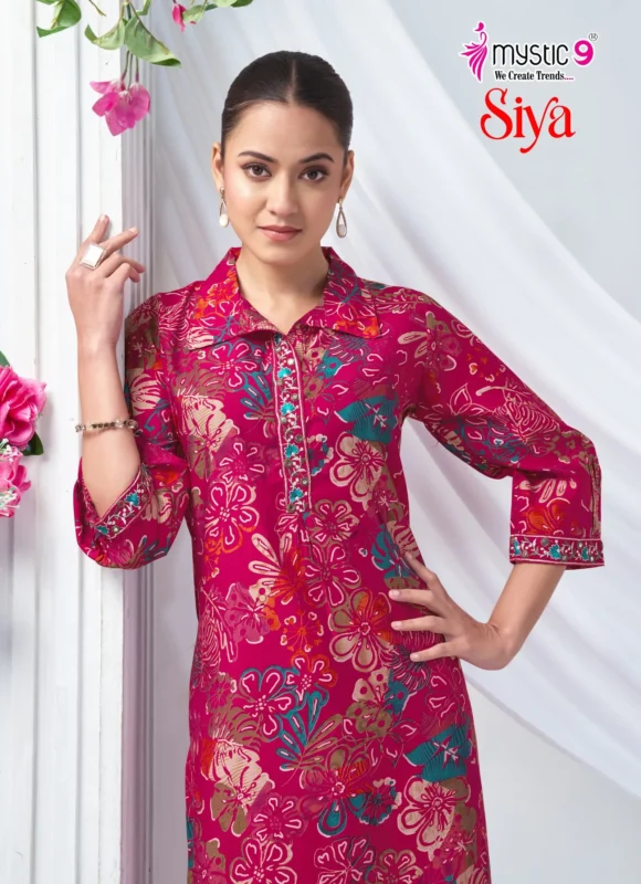 Beautiful Mystic 9 Siya Vol 2 Roman Silk Straight Top With Bottom Collection Wholesale 2026