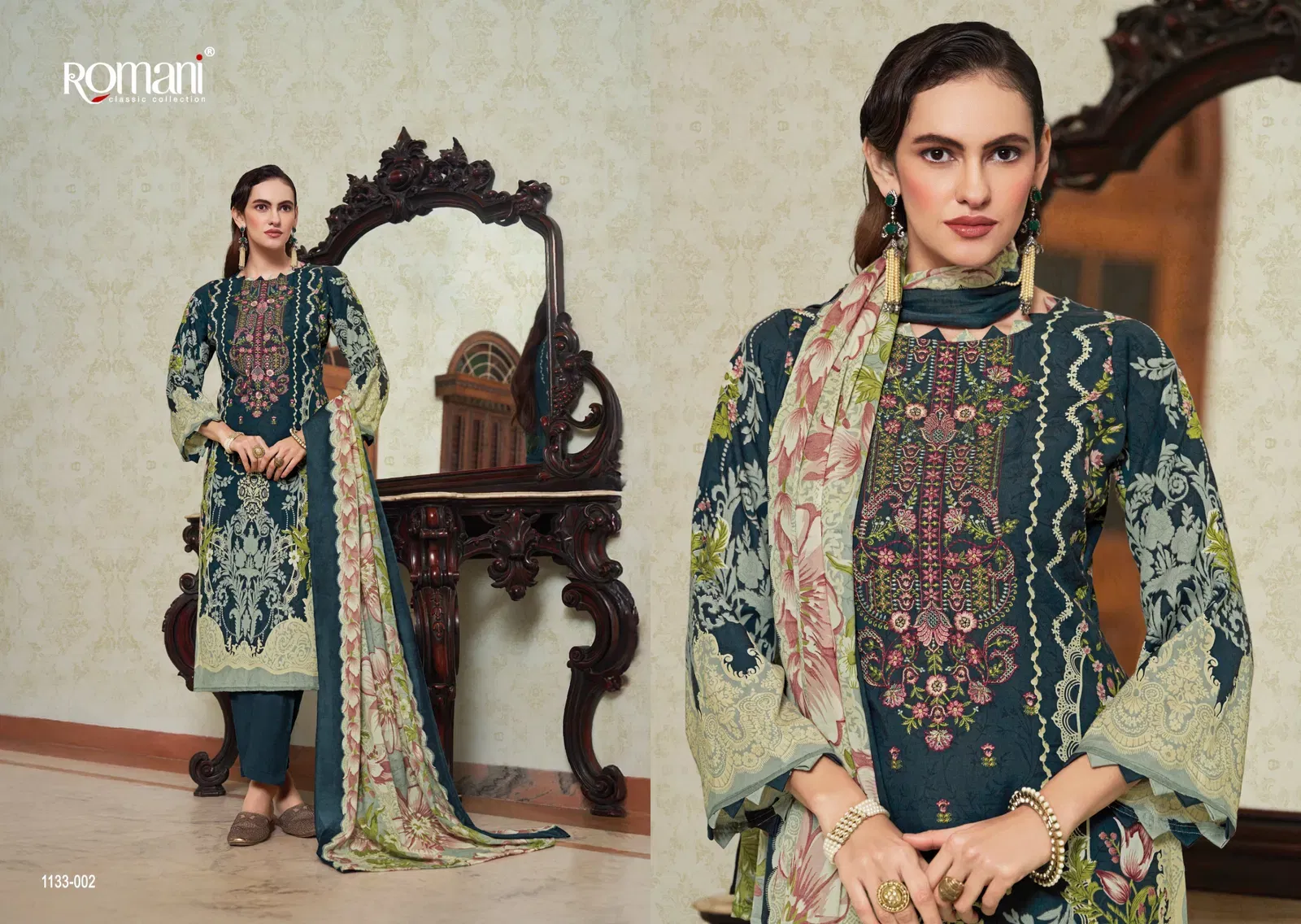 Latest Romani Aarzu Vol 28 Cotton Digital Print Embrodiery Dress Material Wholesale 2026