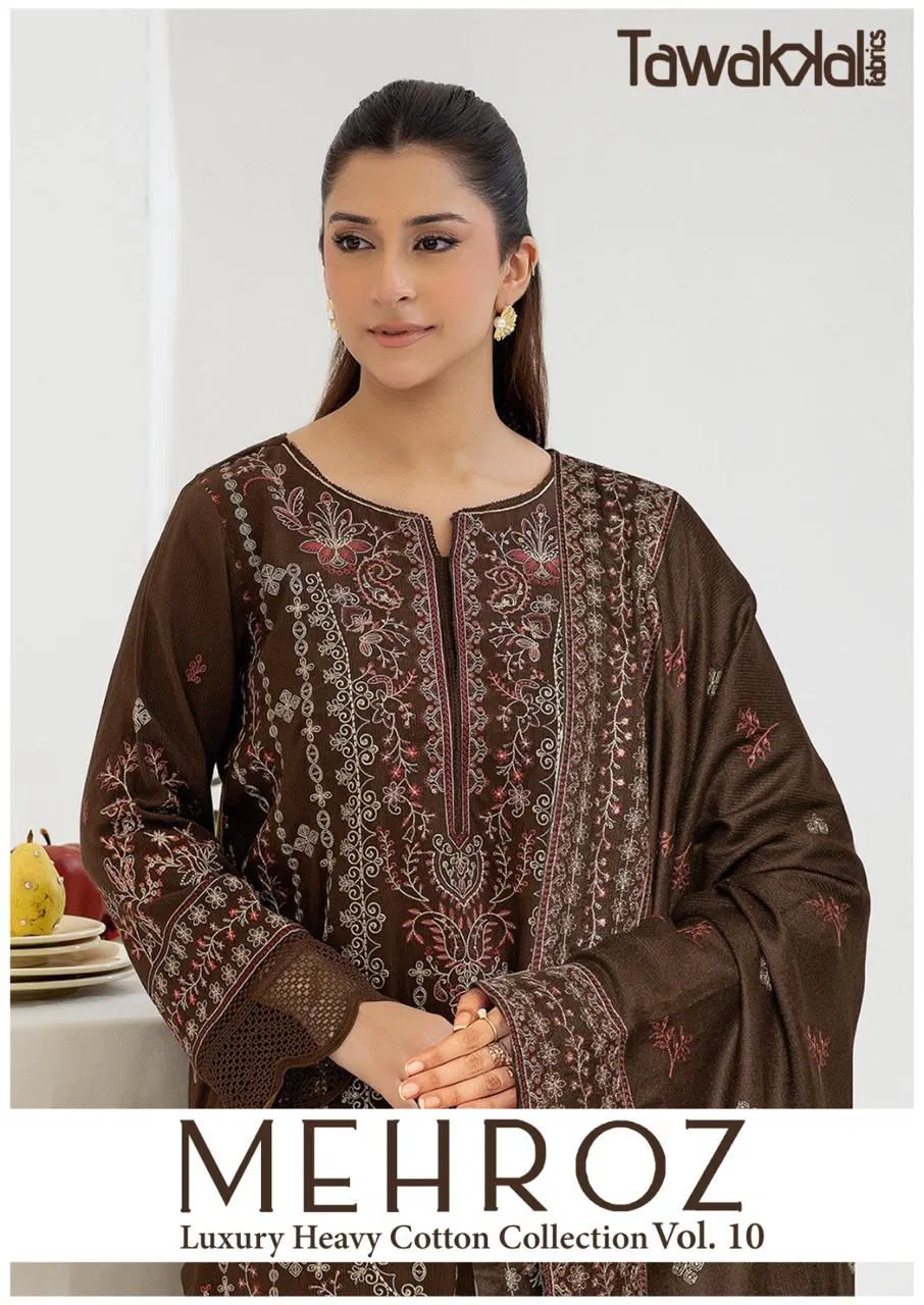 Tawakkal Mehroz Vol 10 Cotton Printed Dress Material Collection Wholesale