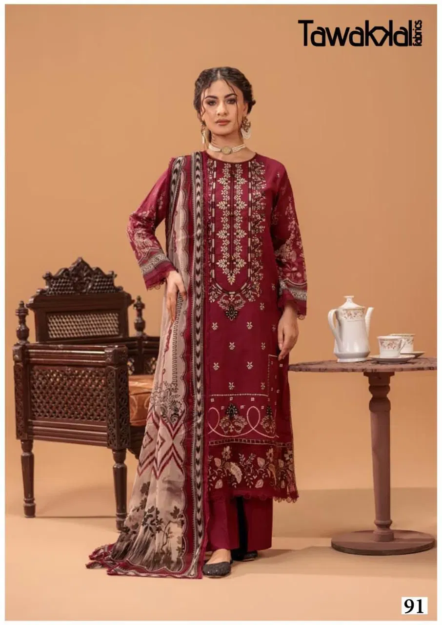 Beautiful Tawakkal Mehroz Vol 10 Cotton Printed Dress Material Collection Wholesale 2026