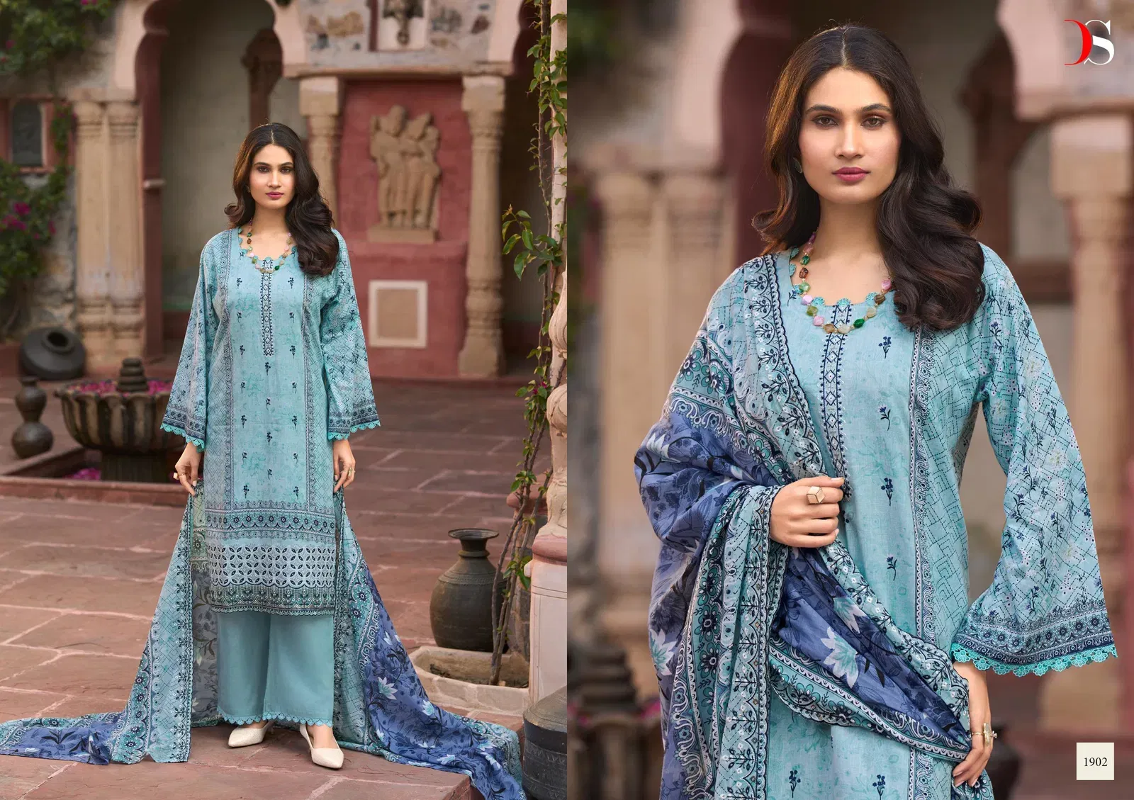 Buy Deepsy Bin Saeed Vol 19 Cotton With Embroidery Pakistani Salwar Kameez Wholesale 2026