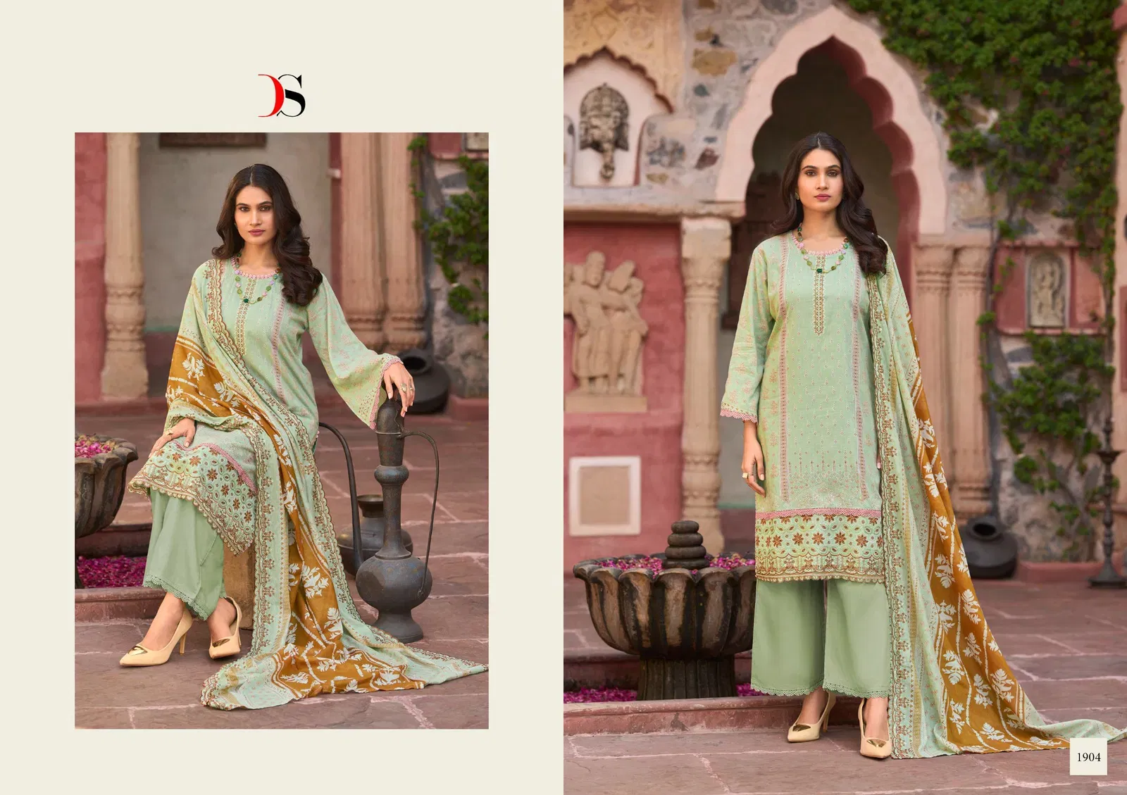 Buy Deepsy Bin Saeed Vol 19 Cotton With Embroidery Pakistani Salwar Kameez Wholesale 2026