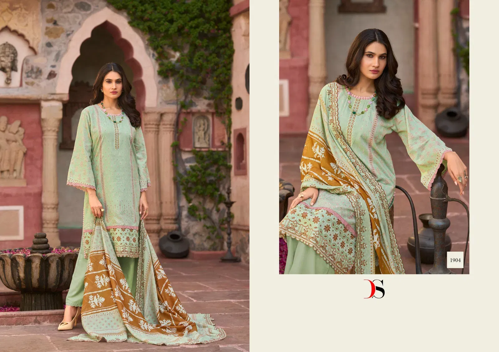 Buy Deepsy Bin Saeed Vol 19 Cotton With Embroidery Pakistani Salwar Kameez Wholesale 2026