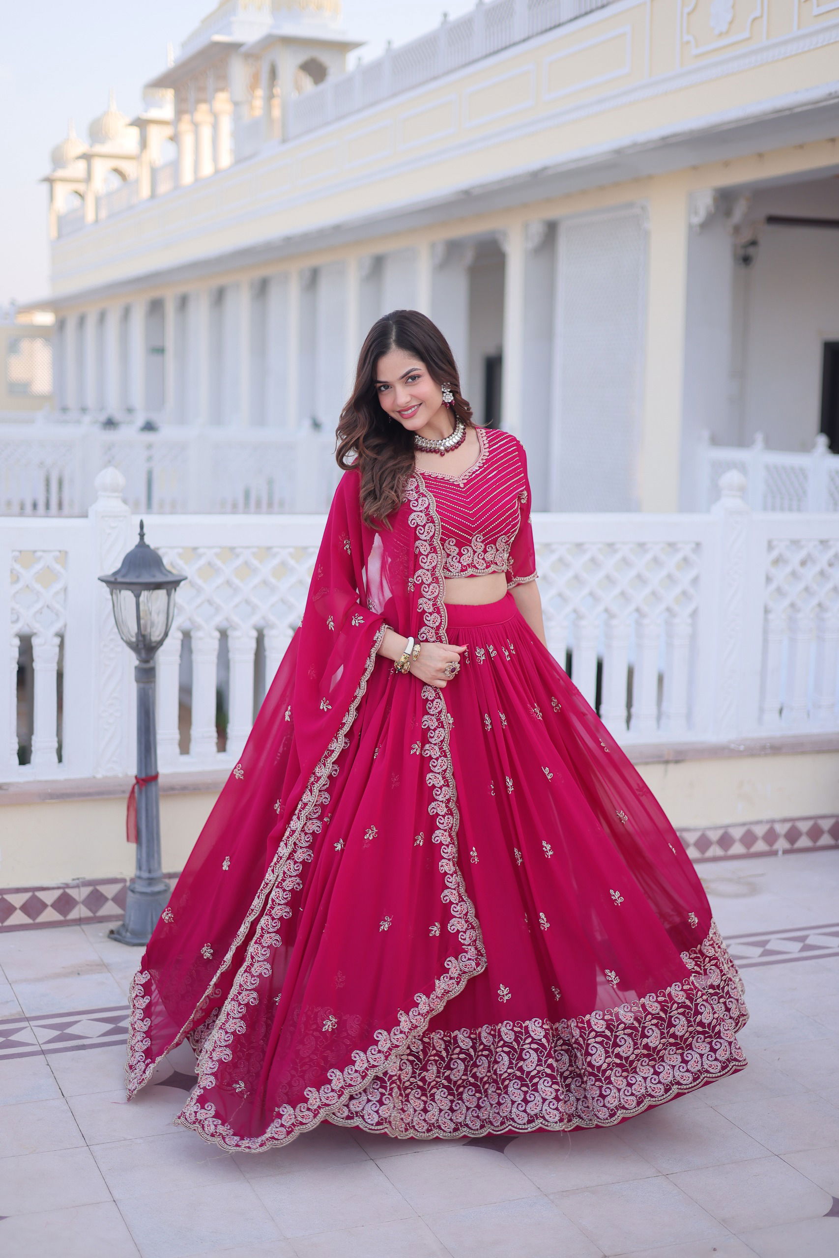 Stylish Lekha KA 5064 Faux Blooming Sequins Zari Embroidery Work Lehenga Choli Wholesale 2026