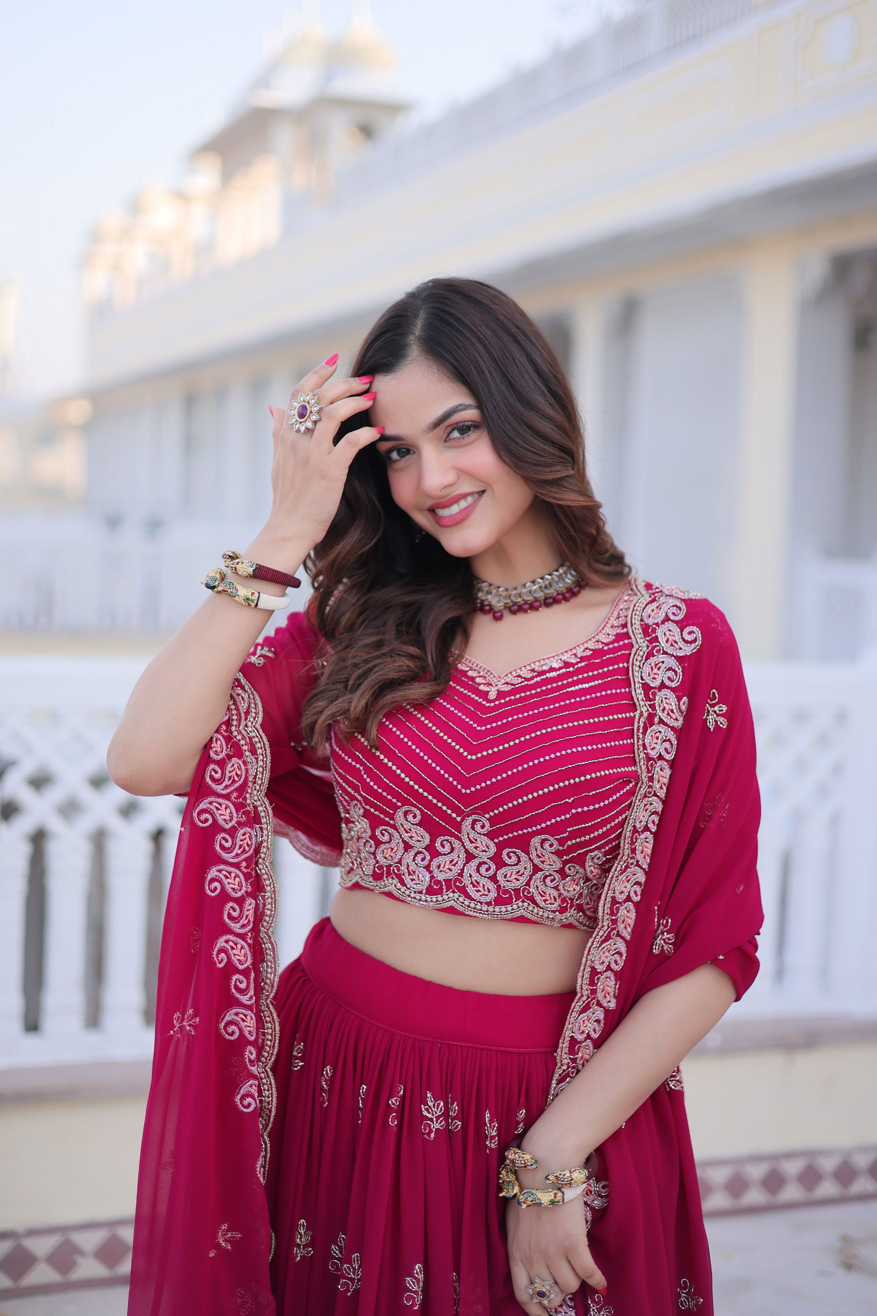 Stylish Lekha KA 5064 Faux Blooming Sequins Zari Embroidery Work Lehenga Choli Wholesale 2026