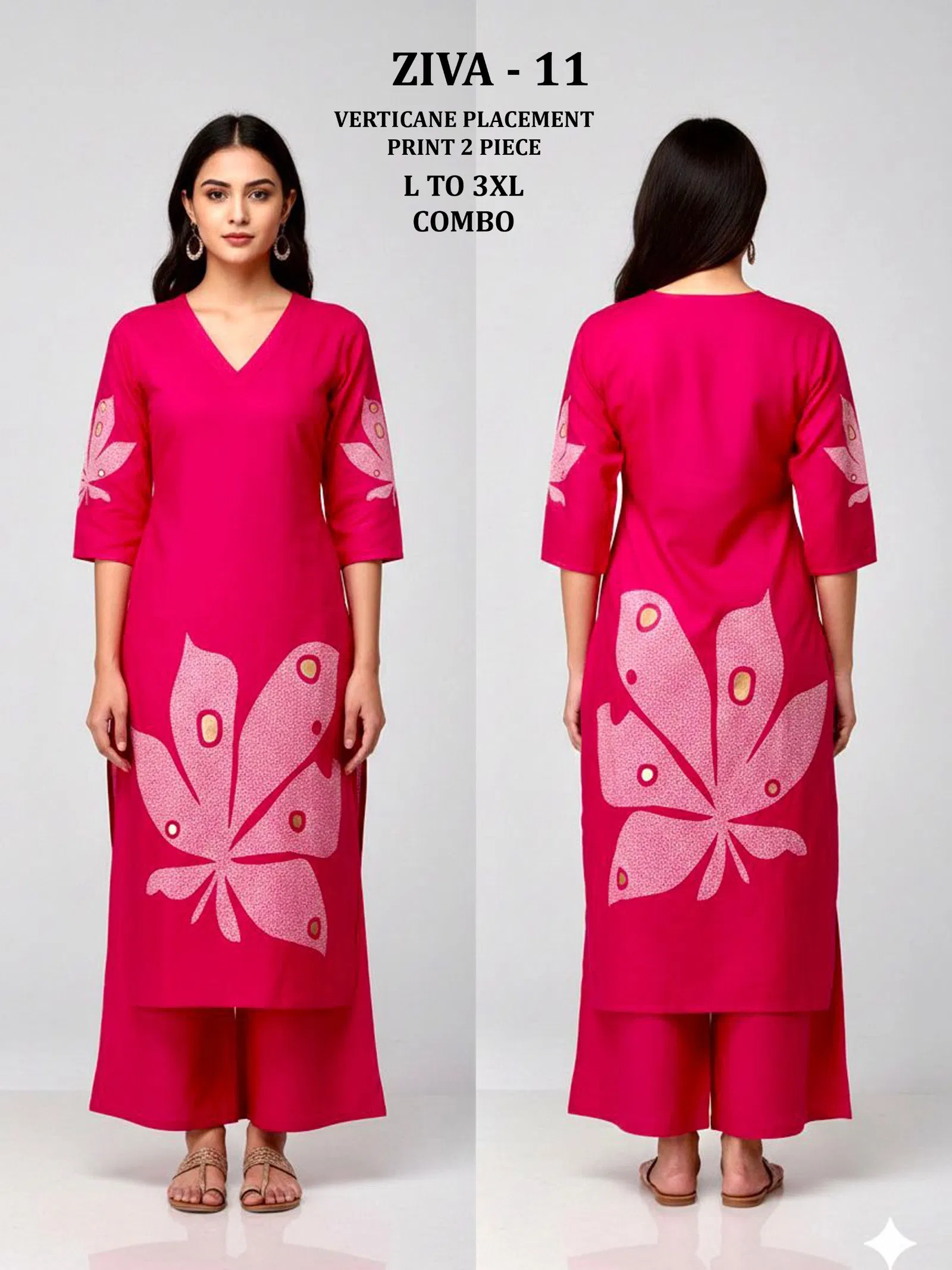 Ziva 11 And 12 Heavy Vertican Placement Print With Plaza Wholesale