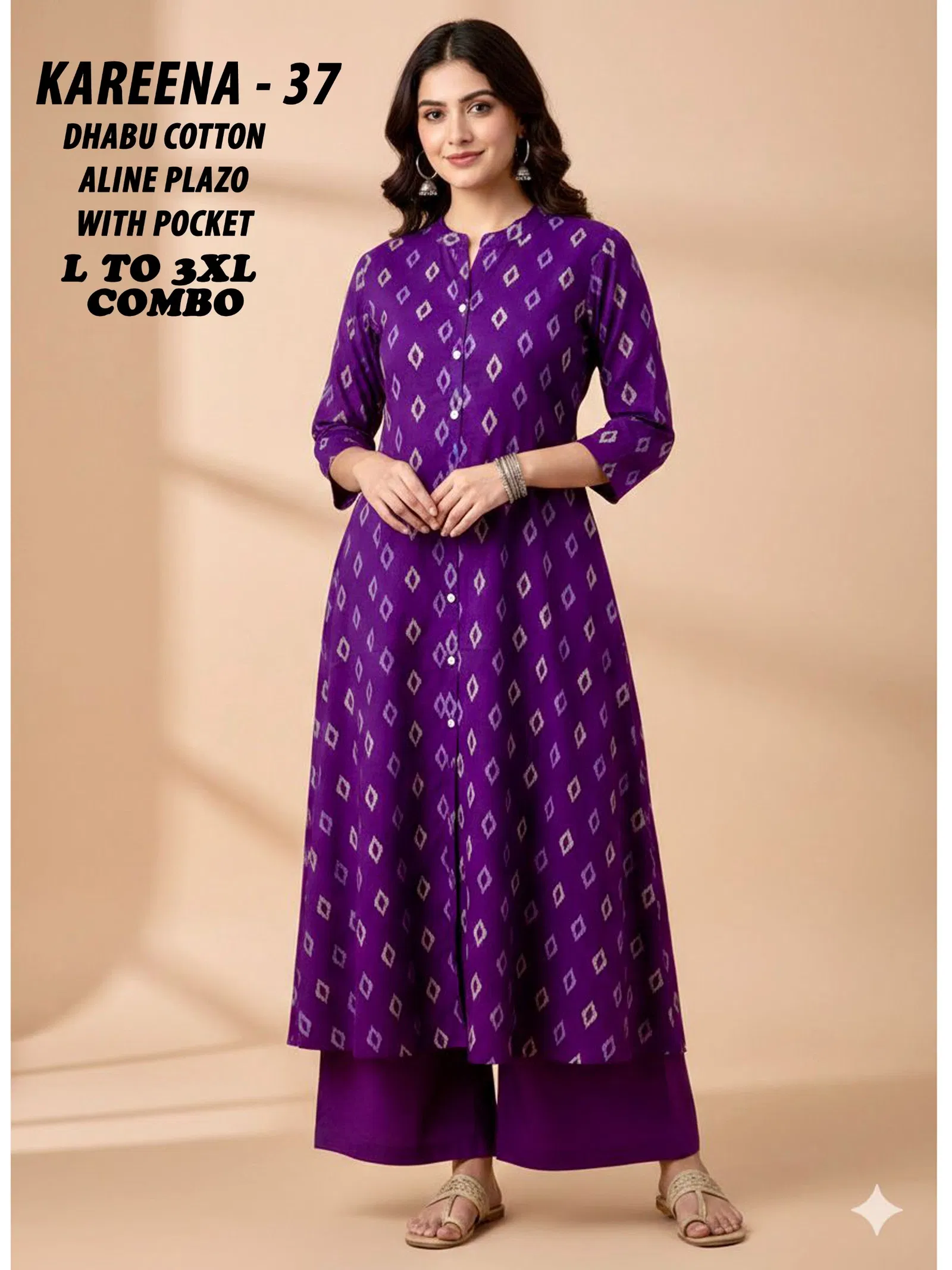 Beautiful Dnp Kareena 37 And 38 Dhabu Cotton Top With plazzo Wholesale 2026