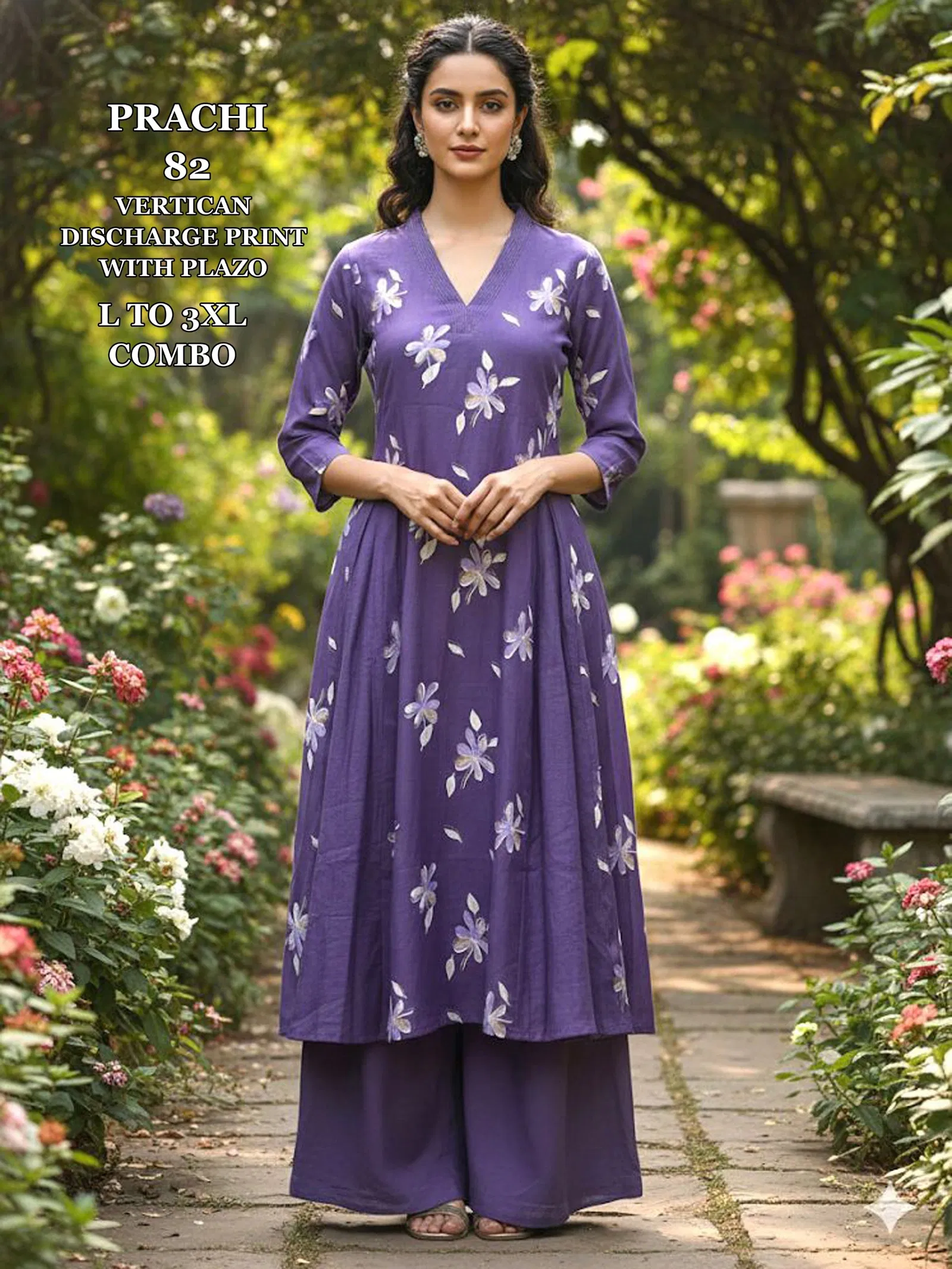Beautiful Dnp Prachi 81 And 82 Vertican Anarkali Top With Plazzo Wholesale 2026