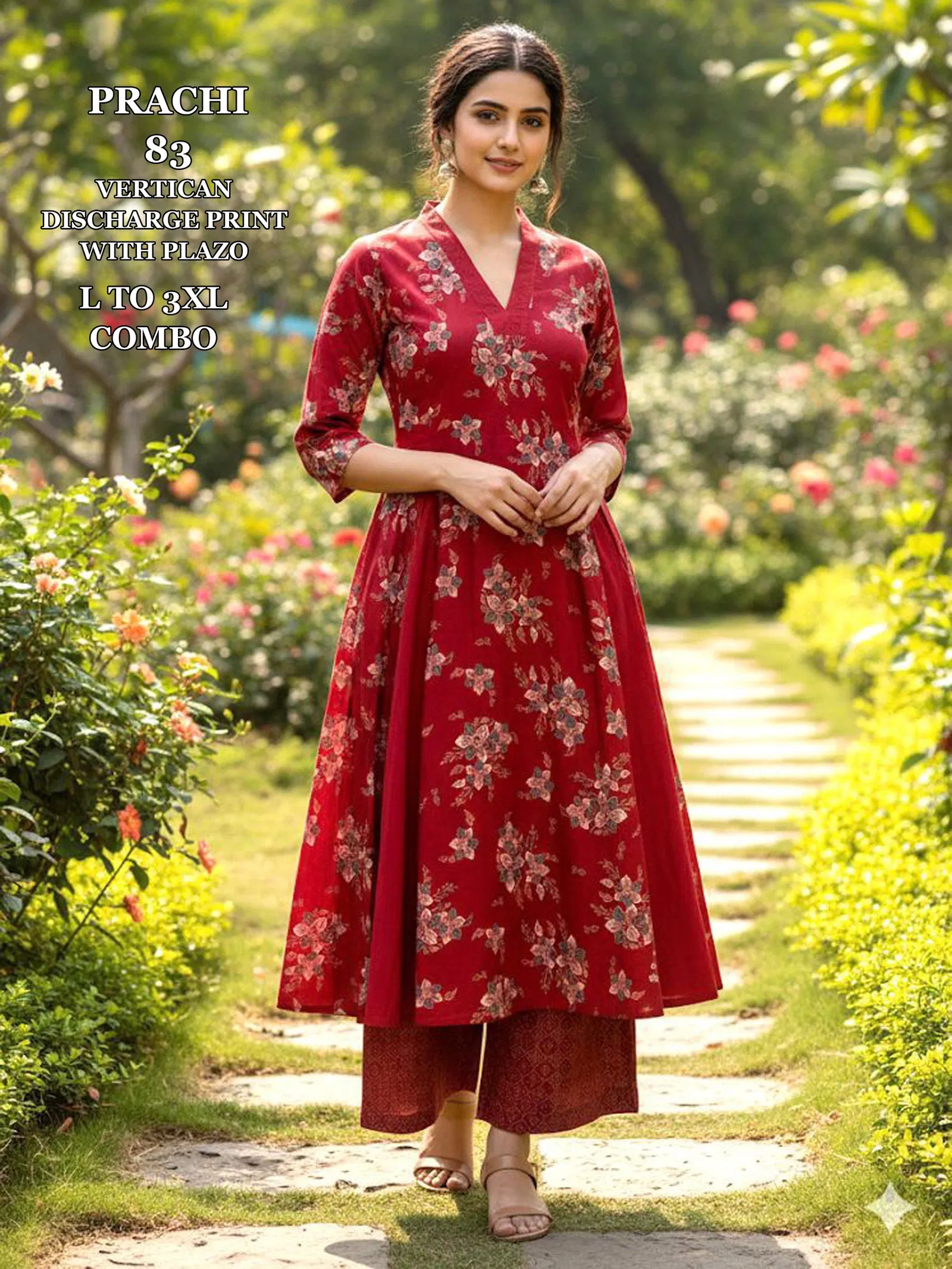 Buy Dnp Prachi 83 And 84 Vertican Anarkali Top With Plazzo Wholesale 2026
