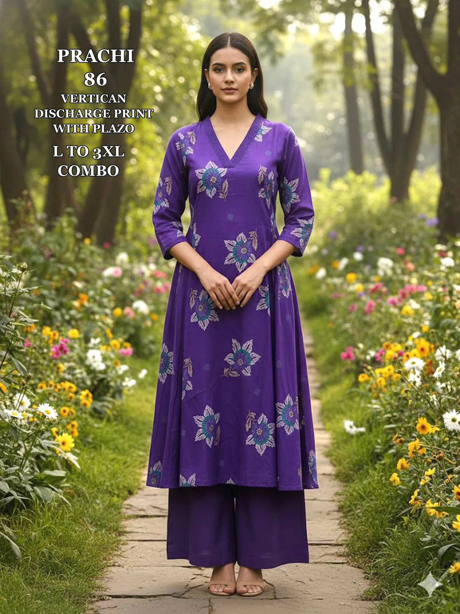 Launching Dnp Prachi 85 And 86 Vertican Anarkali Top With Plazzo Wholesale 2026