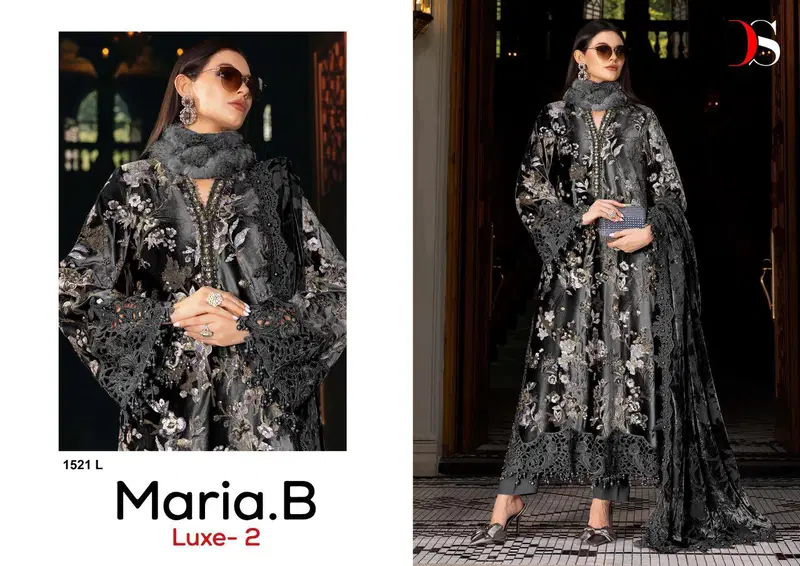 Stylish Deepsy Maria B Luxe 1521 Viscose Rayon Embroidery Work Pakistani Salwar Kameez Wholesale 2026