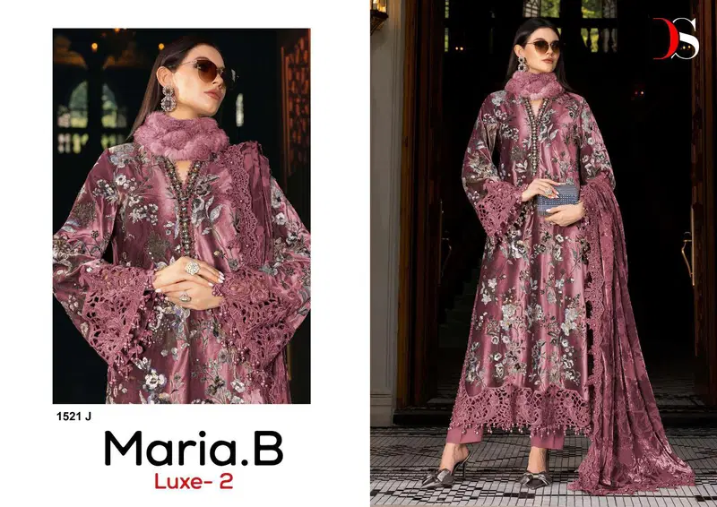 Stylish Deepsy Maria B Luxe 1521 Viscose Rayon Embroidery Work Pakistani Salwar Kameez Wholesale 2026