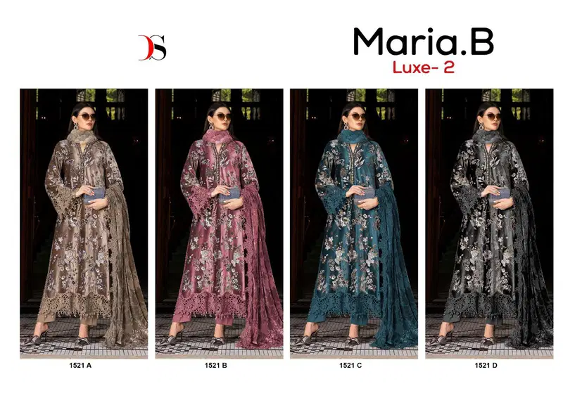 Stylish Deepsy Maria B Luxe 1521 Viscose Rayon Embroidery Work Pakistani Salwar Kameez Wholesale 2026