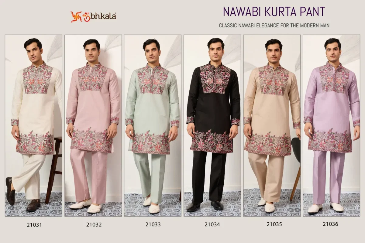 Latest Shubhvastra Nawabi Kurta Pant Viscose Silk Festival Wear Collection Wholesale 2026