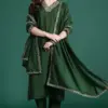 Indo Era 2616 Silk Blend Motifs Embroidered Kurta With Bottom Dupatta Wholesale