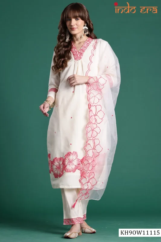 Latest Indo Era 2616 Silk Blend Motifs Embroidered Kurta With Bottom Dupatta Wholesale 2026 3 Latest Indo Era 2616 Silk Blend Motifs Embroidered Kurta With Bottom Dupatta Wholesale 2026