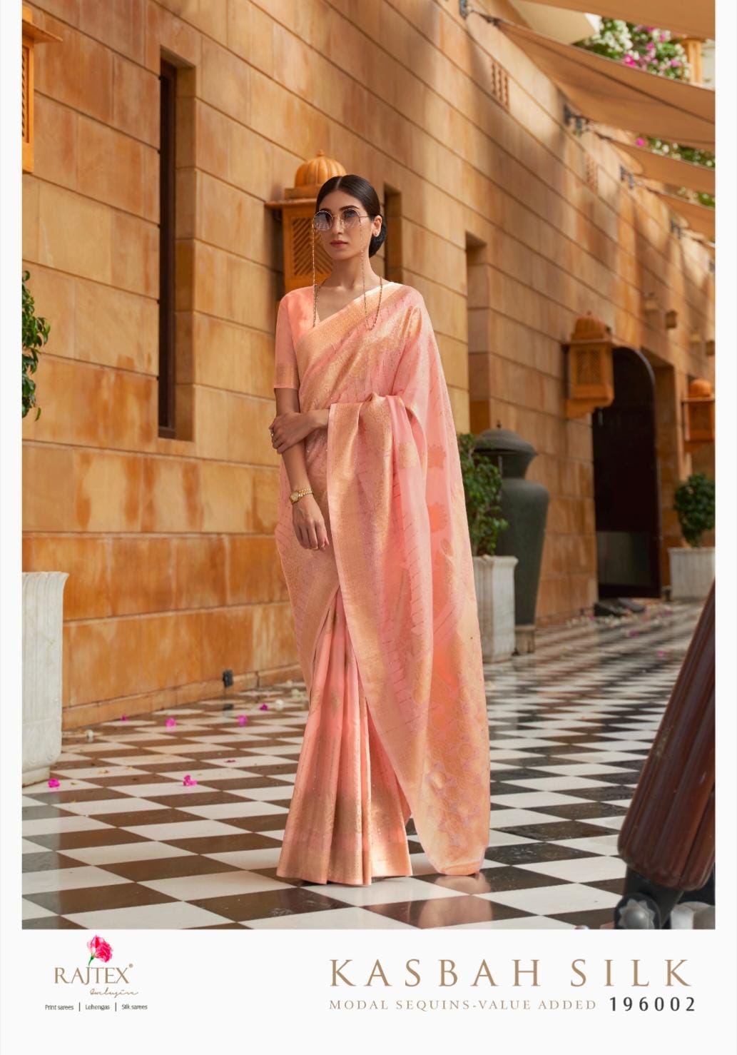 Rajtex Kasbah Modal Sequence Designer Saree Wholesale