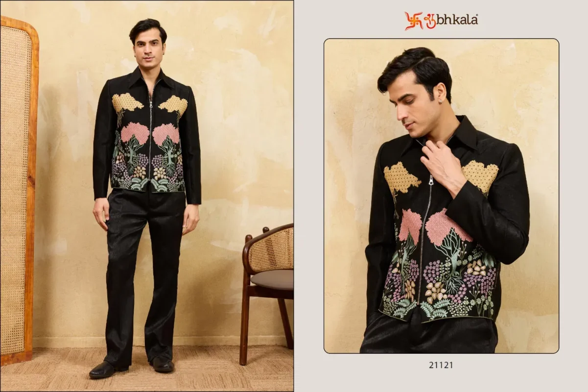 Latest Shubhvastra Nextgen Jacket Velvet Embroidery Work Jacket And Pant Collection Wholesale 2026