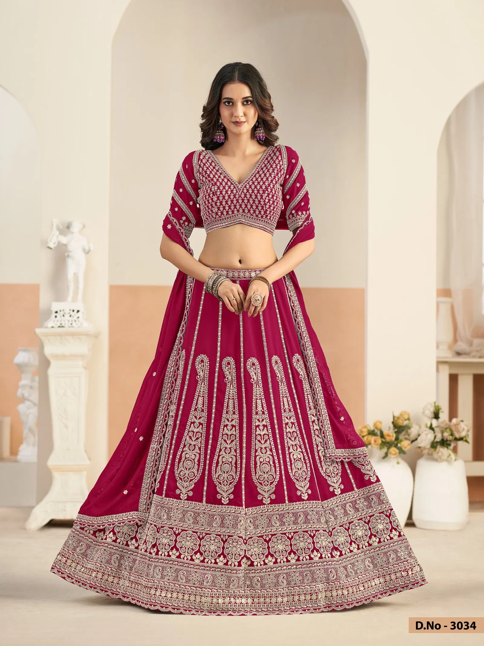 Beautiful Mehvish Vol 33 Faux Georgette With Work Lehenga Choli Collection Wholesale 2026