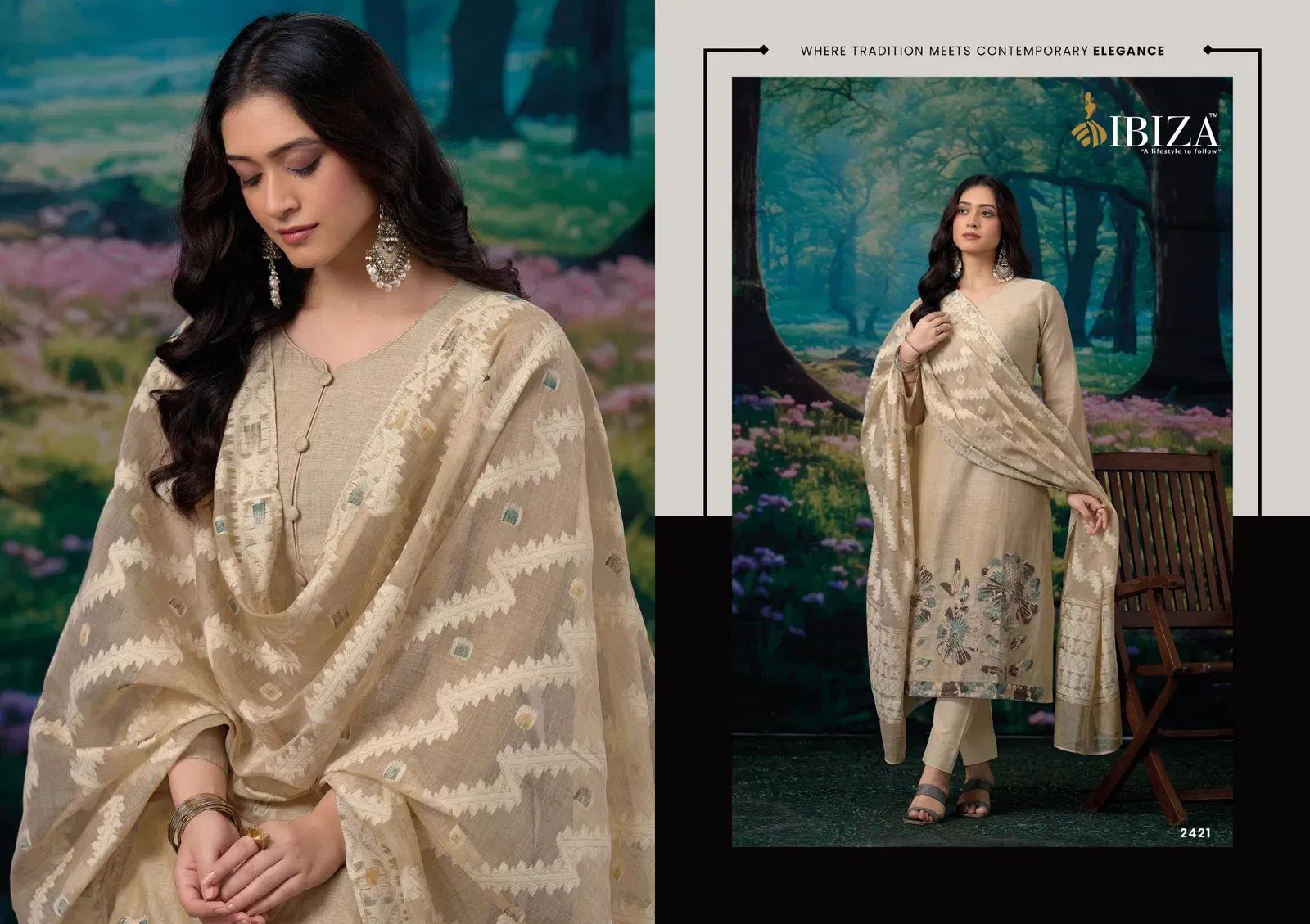 Launching Ibiza Tareef Orgenic Cotton With Aplic Work Salwar Kameez Collection Wholesale 2026