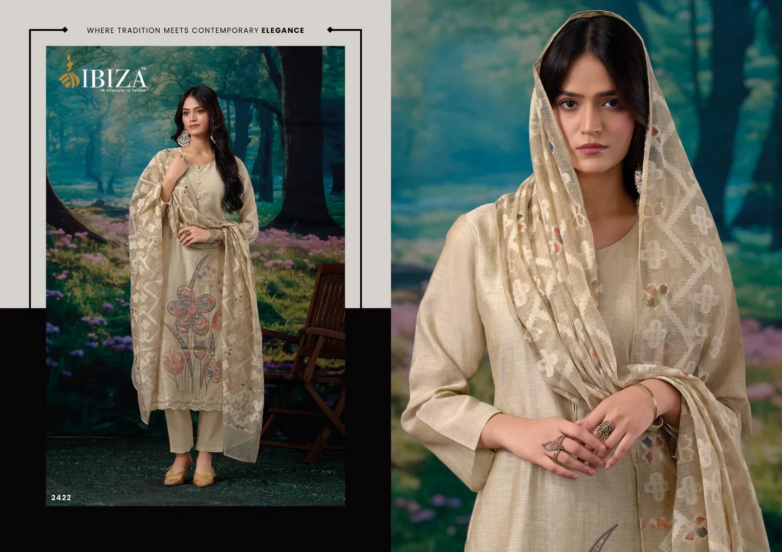 Launching Ibiza Tareef Orgenic Cotton With Aplic Work Salwar Kameez Collection Wholesale 2026