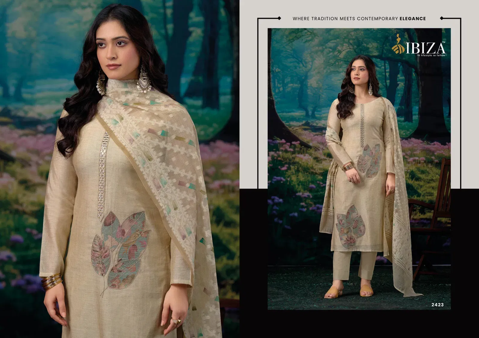 Launching Ibiza Tareef Orgenic Cotton With Aplic Work Salwar Kameez Collection Wholesale 2026