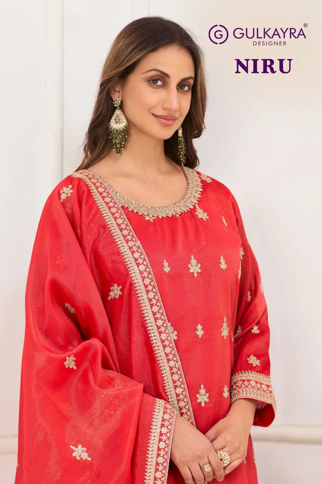 Gulkayra Niru Real Simar Silk Embroidered Designer Salwar Kameez Wholesale
