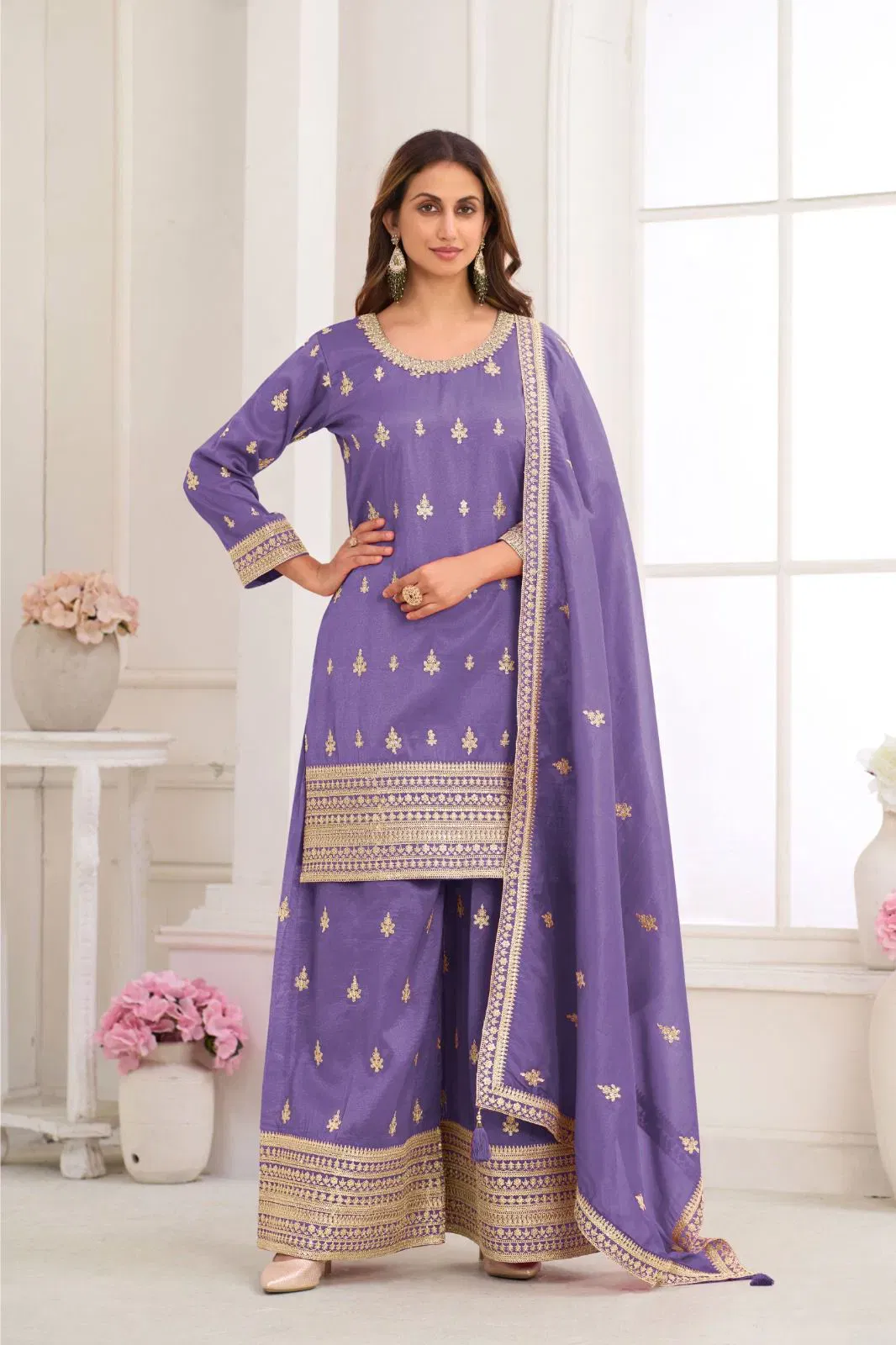 Buy Gulkayra Niru Real Simar Silk Embroidered Designer Salwar Kameez Wholesale 2026