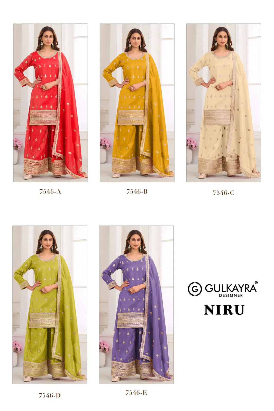 Buy Gulkayra Niru Real Simar Silk Embroidered Designer Salwar Kameez Wholesale 2026