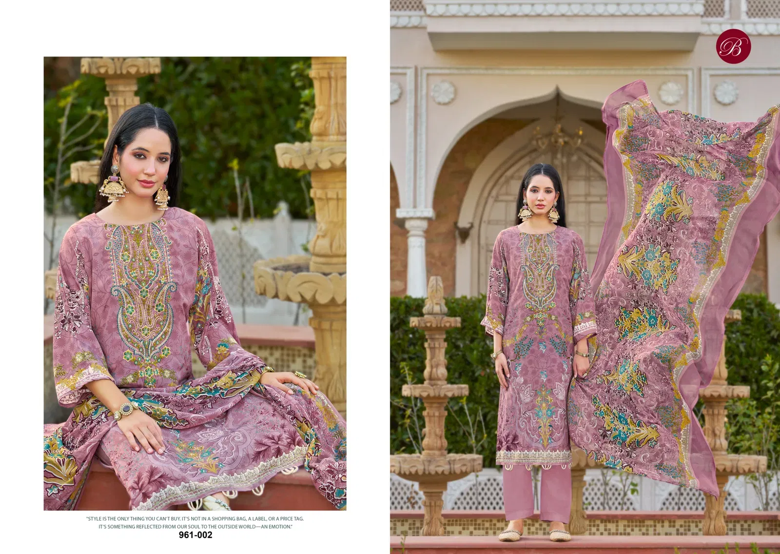 Latest Belliza Gazal 961 Crepe With Self Embroidery Worked Dress Material Collection Wholesale 2026